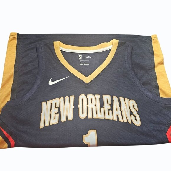 Nike NBA Authenics Zion WIlliamson  New Orleans Pelicans Swingman Jersey Men's L - Picture 4 of 11